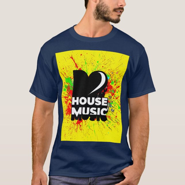 T-shirt J'aime la musique de maison (Devant)