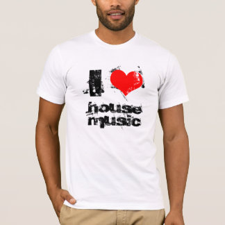 T-shirt J'aime la musique de maison adaptée