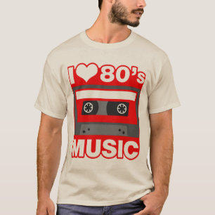 T-shirt j'aime la musique des années 80