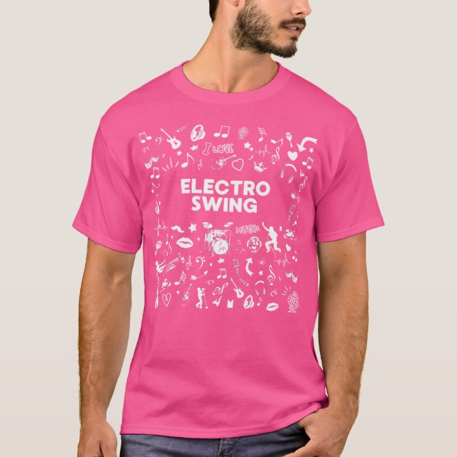 T-shirt J'aime la musique Electro Swing (Devant)