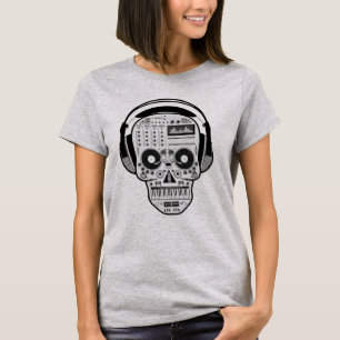 T-shirt J'AIME LA MUSIQUE - Le crâne audiophile avec des 