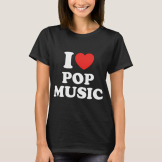 T-shirt J'aime la musique pop