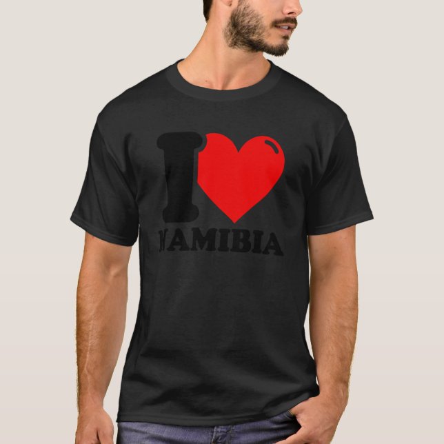 T-shirt J'aime la Namibie (Devant)