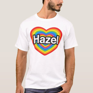 T-shirt J'aime la noisette. Je t'aime noisette. Coeur