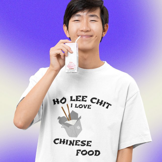 T-SHIRT J'AIME LA NOURRITURE CHINOISE (Créateur téléchargé)