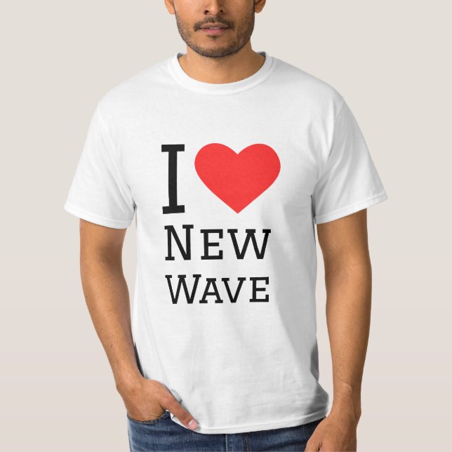 T-shirt J'aime la nouvelle vague (Devant)
