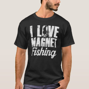 T-shirt J'Aime La Pêche À L'Aimant Aimants Pêcheur Pêcheur