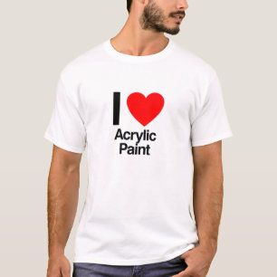 T-shirt j'aime la peinture acrylique