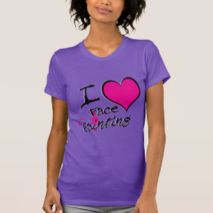 T-shirt J'aime la peinture de visage