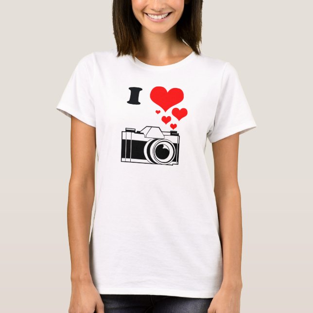 T-SHIRT J'AIME LA PHOTOGRAPHIE (Devant)
