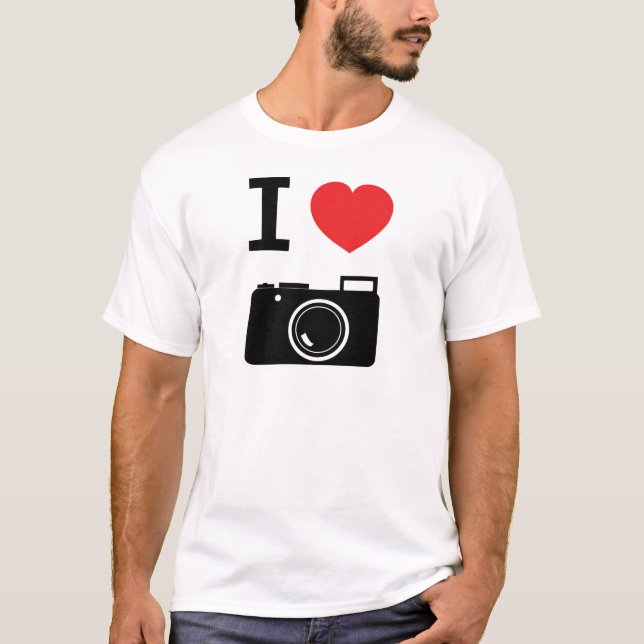 T-shirt J'aime la photographie (Devant)