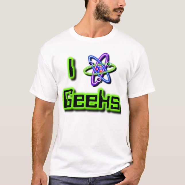 T-shirt J'aime la pièce en t de geeks (Devant)