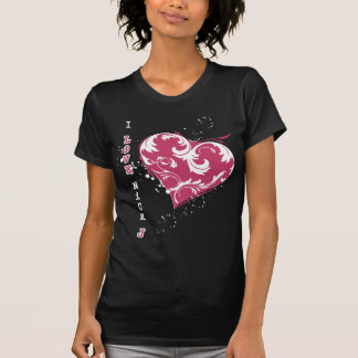 T-shirt j'aime la pièce en t de Jonas d'entaille