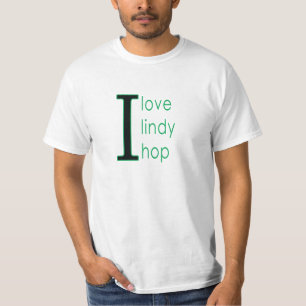 T-shirt J'aime la pièce en t noire et verte d'houblon