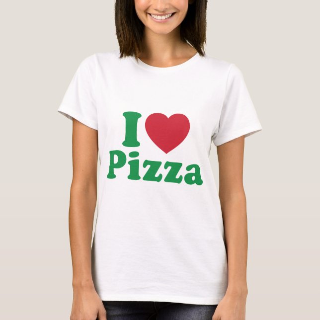 T-shirt J'aime la pizza (Devant)
