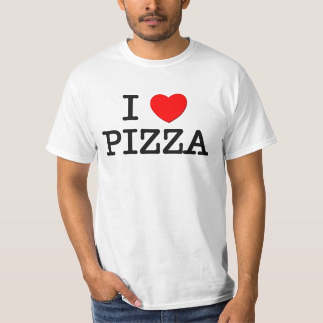 T-shirt J'aime la PIZZA (la nourriture) (Devant)