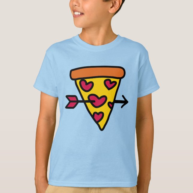 T-shirt J'Aime La Pizza Pour Toujours (Devant)