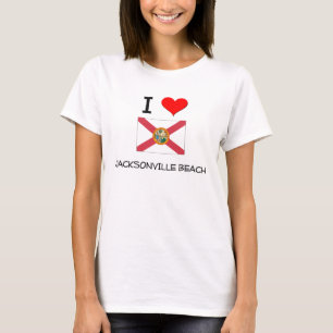 T-shirt J'aime la PLAGE la Floride de JACKSONVILLE