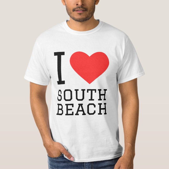 T-shirt J'aime la plage sud (Devant)