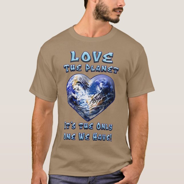 T-shirt J'aime la planète garçon (Devant)