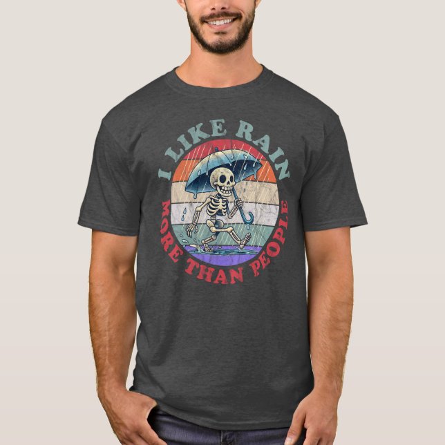 T-shirt J'Aime La Pluie Plus Que Les Gens (Devant)