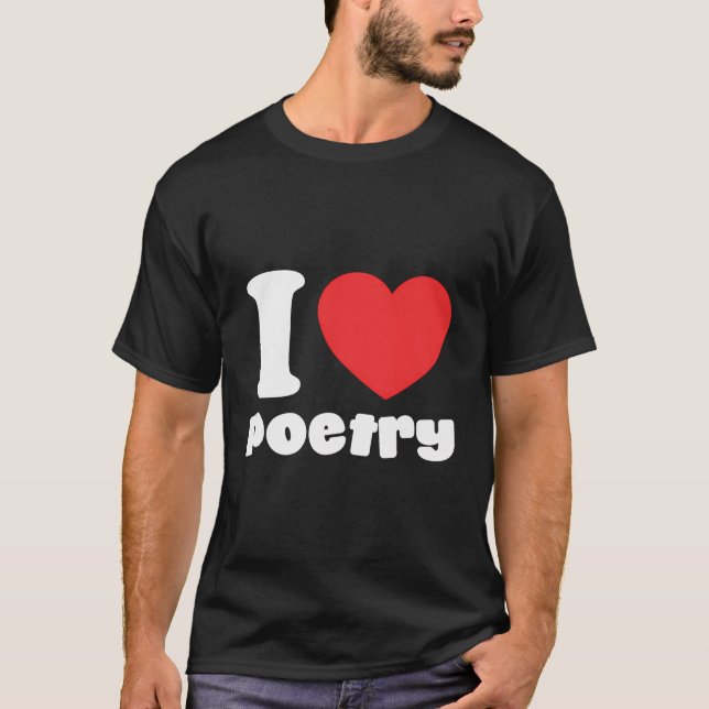 T-shirt J'aime la poésie (Devant)