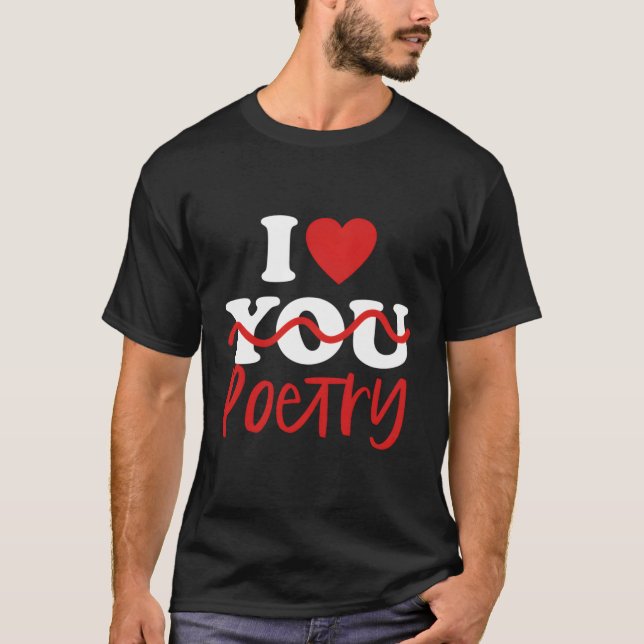 T-shirt J'aime la poésie (Devant)