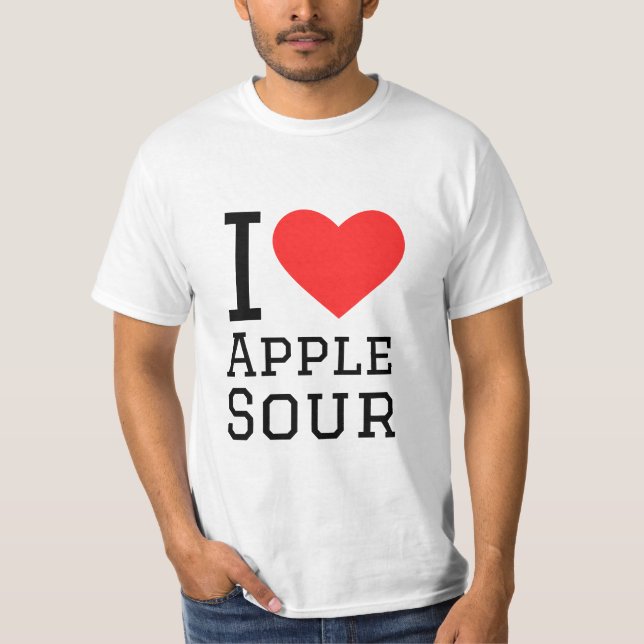 T-shirt J'aime la pomme aigre (Devant)