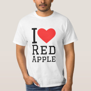 T-shirt J'aime la pomme rouge