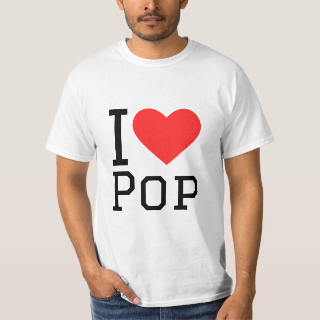 T-shirt J'aime la pop (Devant)