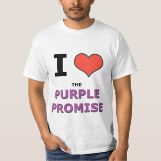 T-shirt J'aime la promesse pourpre