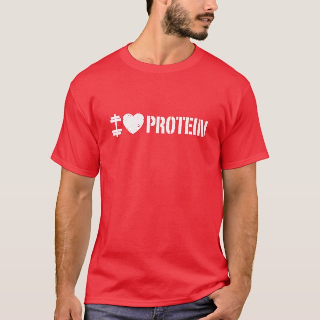 T-shirt J'Aime La Protéine (Devant)