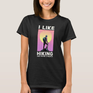T-shirt J'aime la Randonnée Et Peut-être 3 Personnes Rando