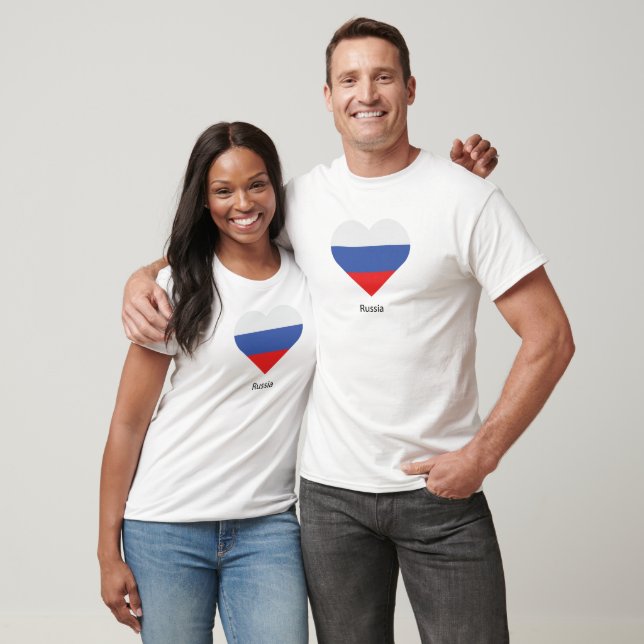 T-shirt J'aime la Russie (Unisexe)