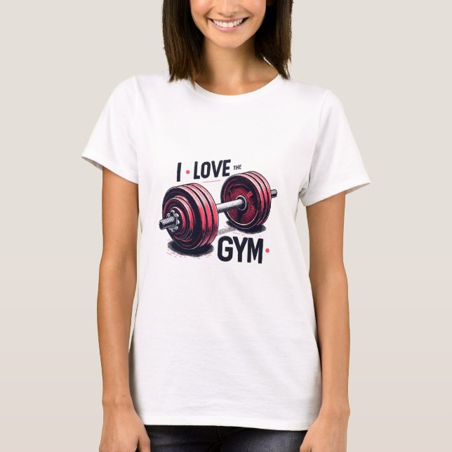 T-shirt J'aime la salle de sport (Devant)