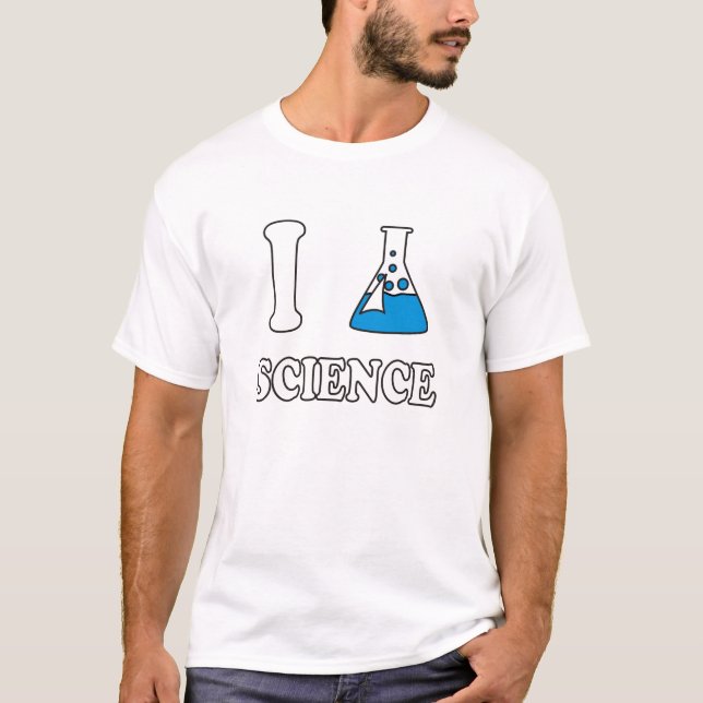 T-shirt J'aime la Science (Devant)