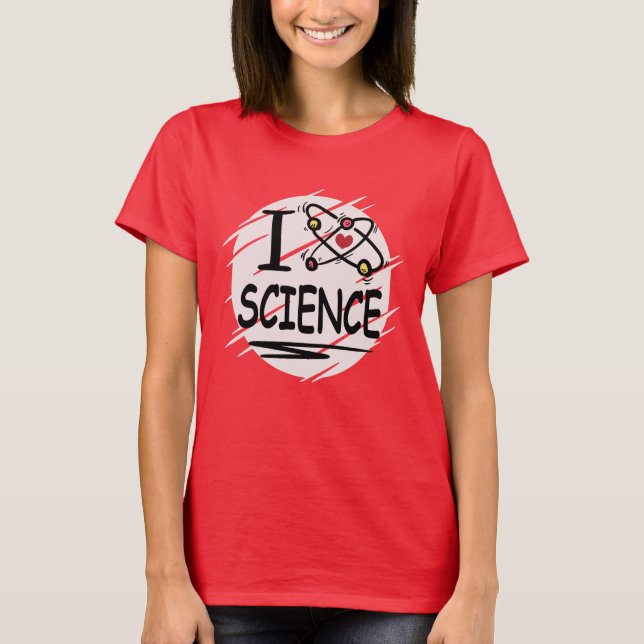 T-shirt J'aime la science (Devant)