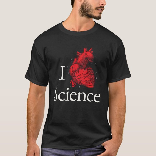 T-shirt J'aime la science (Devant)