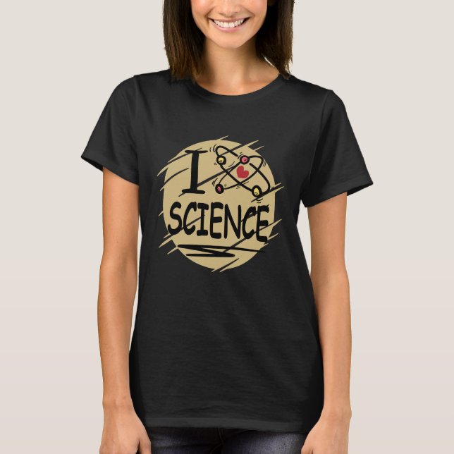 T-shirt J'aime la science (Devant)