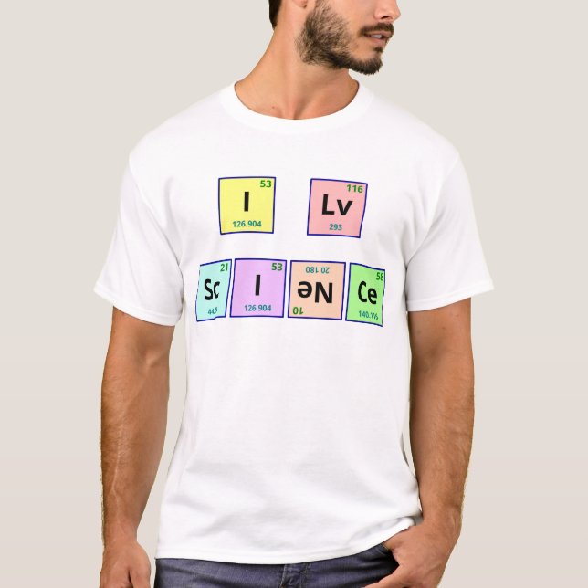 T-shirt J'aime la Science (Devant)