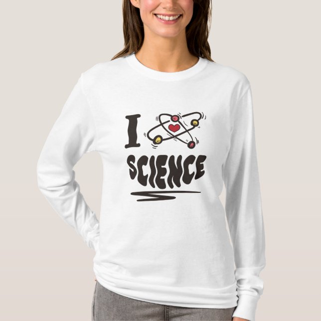 T-shirt J'aime la science (Devant)
