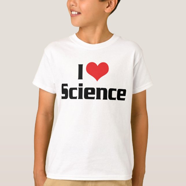 T-shirt J'aime la science du cœur (Devant)