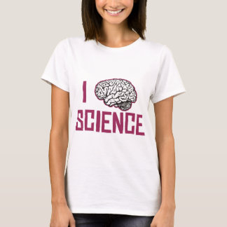 T-shirt J'aime la Science (le cerveau)
