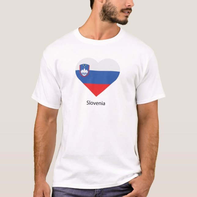 T-shirt J'aime la Slovénie (Devant)