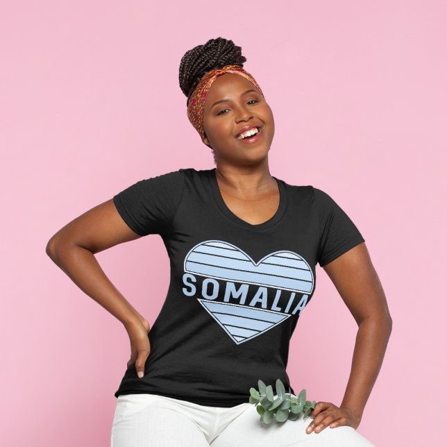 T-shirt J'aime la Somalie, le coeur somalien (Somalia Heart T-Shirt)