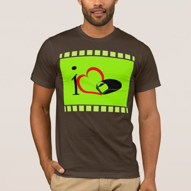 T-shirt J'aime la souris (Devant)