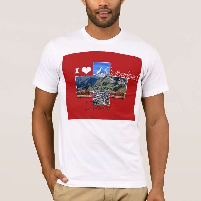 T-shirt J'aime la Suisse (Devant)