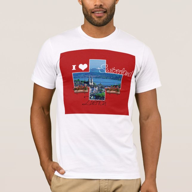 T-shirt J'aime la Suisse (Devant)