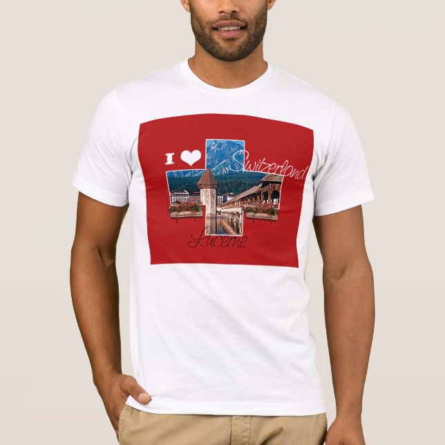T-shirt J'aime la Suisse (Devant)