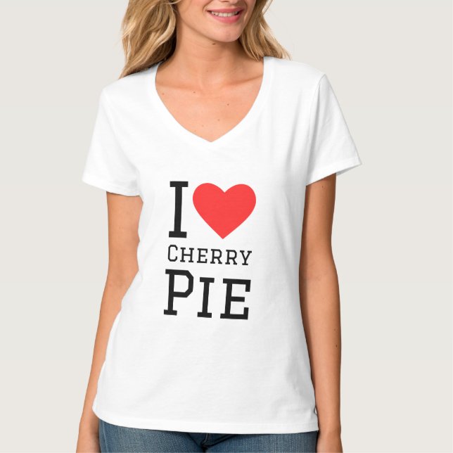T-shirt J'aime la tarte aux cerises (Devant)